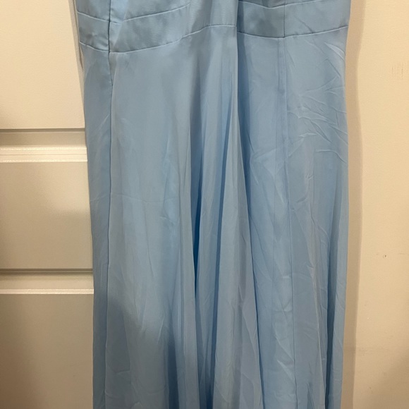 Faviana Blue Ruffle Skirt Gown Size 16 US $328 - Picture 9 of 10